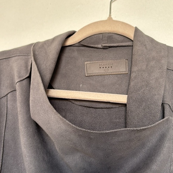 BLANK NYC for women size XS Faux Suede Asymmetric Zipper in gray - Picture 5 of 11